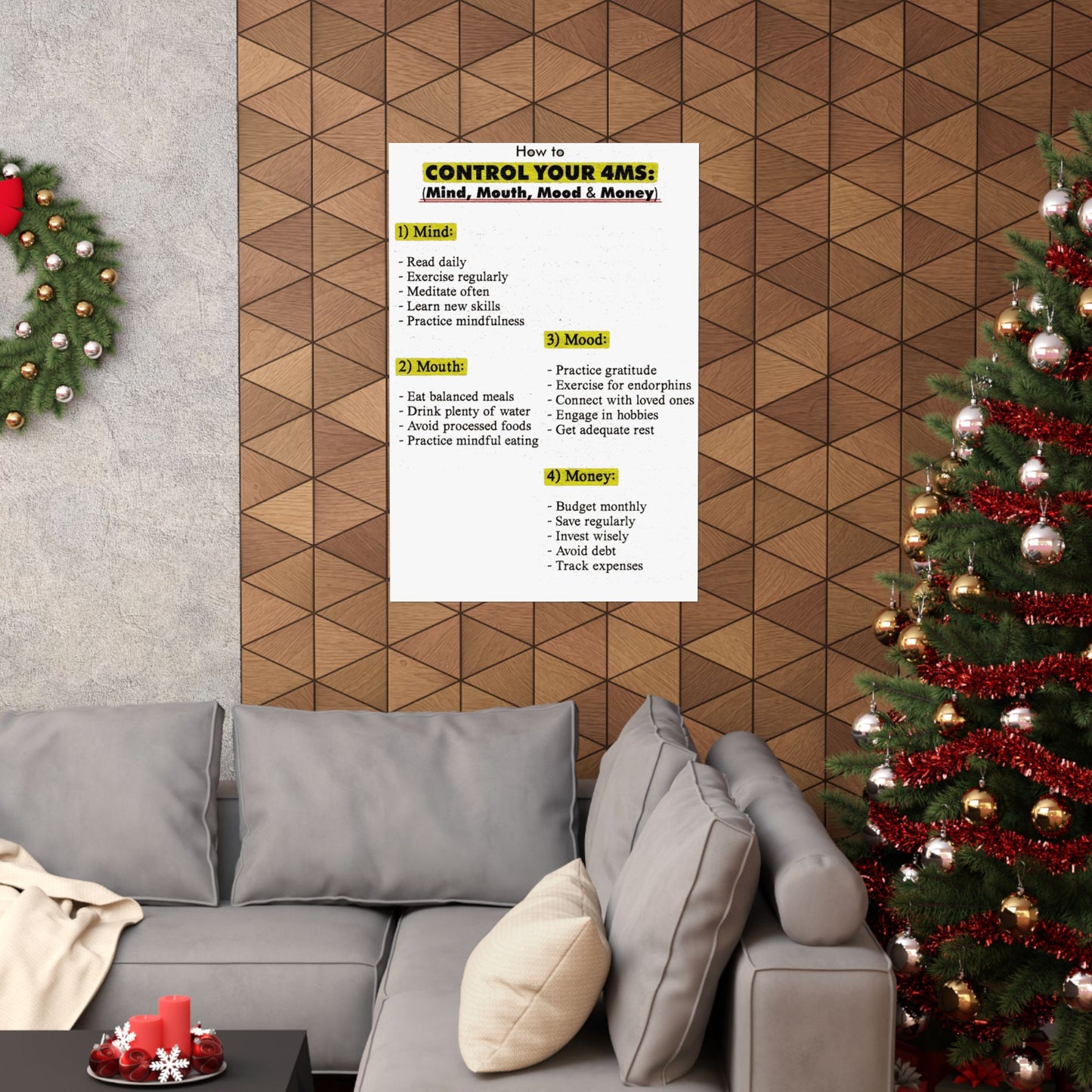 The 4 M’s Motivational Posters