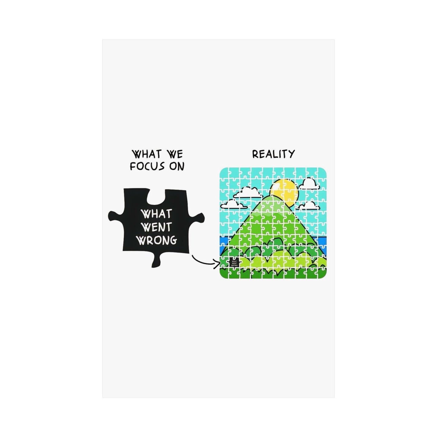 Reality Puzzle Motivational Poster